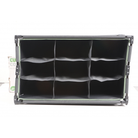 BO-CAMP Faltschrank Camping Schrank Regal Zelt Organizer Garderobe 9Fächer Stahl (279718)