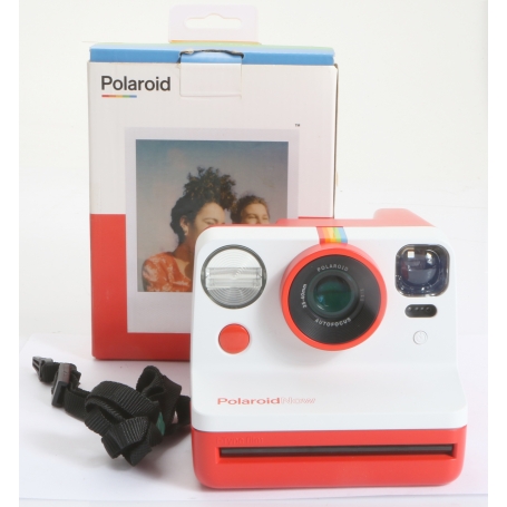 Polaroid Now Autofokus Instant Kamera Weiß/Rot (279755)