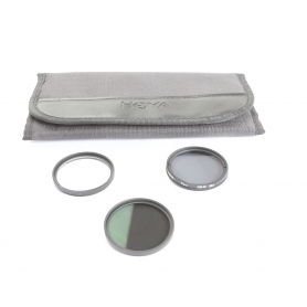 Hoya 3x Filter Set 43 mm: PL-CIR Polfilter E-43 + HMC UV(0) UV-Filter + ND8 (279382)