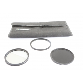 Polaroid 3x 62 mm Filter Set: UV + Circular Polfilter PL + ND9 E-62 (279386)