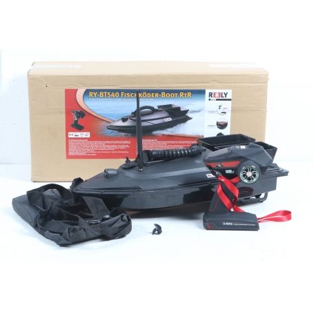 Reely RY-BT540 Fischköder-Boot RC Motorboot Köderboot Angeln RtR 540mm schwarz (280016)