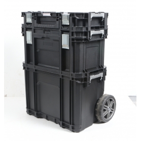 Keter 238273 Werkzeugkasten-Set Werkzeugkoffer unbestückt 3teilig schwarz (280030)