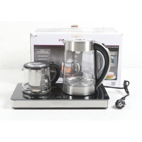 Profi Cook PC-TKS 1056 Tee-/Kaffeestation Teekocher Kaffeekocher 3in1 edelstahl schwarz (279986)