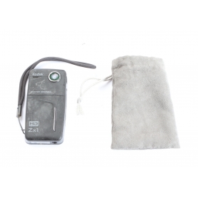 Kodak Zx1 HD Pocket-Camcorder (SDHC Karte, 5,1 cm (2 Zoll) Display, USB 2.0) schwarz (280332)