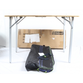 Outwell Kamloops Campingtisch Klapptisch Esstisch Garten Terrasse 72x100x70cm Bambus (280433)