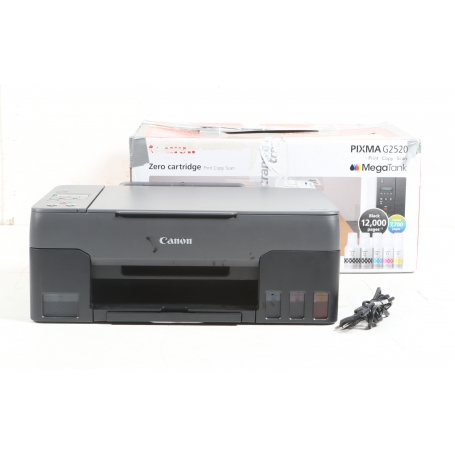 Canon Pixma G2520 MegaTank Tintenstrahl-Multifunktionsgerät Drucker Scanner Kopierer USB Duplex schwarz (280673)