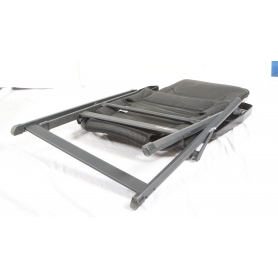 Brunner Rebel Pro Campingstuhl Klappstuhl Gartenstuhl Lordosenstütze Rückenlehne verstellbar Gr. M schwarz (280707)