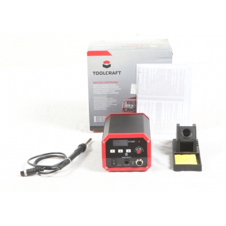 Toolcraft 100W ST-100D digitale Lötstation Lötspitze Lötkolben 100 Watt LCD-Display schwarz (280871)
