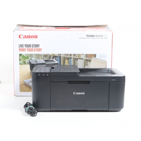 Canon Pixma TR4550 Tintenstrahl-Multifunktionsgerät Drucker Kopierer Scanner Fax Duplex WLAN schwarz (280290)