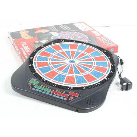 Bull "s Flash RB-Sound LED Elektronik-Dartboard Dartscheibe 8 Spieler schwarz (280490)