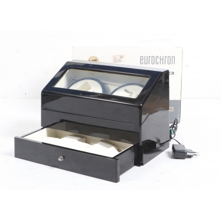 Eurochron Uhrenbeweger Uhren-Dreher 4 Uhren Holzdesign (280495)