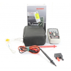 VOLTCRAFT MT-52 Hand-Digital-Multimeter Messgerät Temperatur Spannung Strom CAT III 600V grau (280568)