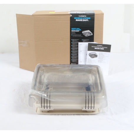 Dometic Micro Heki Wohnwagen-Dachhaube Verdunkelung Dachfenster Insektenschutz 28x28cm Zwangsentlüftung Camping (280954)