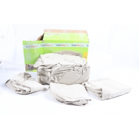 Intex Corner Sofa aufblasbare Couch Ecksofa 257x203x76cm beige (280978)