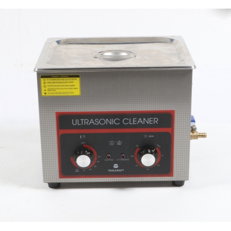 Toolcraft USC-1000 Ultraschallreiniger Werkstatt Schmuck Bürobedarf 440W 10l Reinigungskorb Edelstahl (280979)