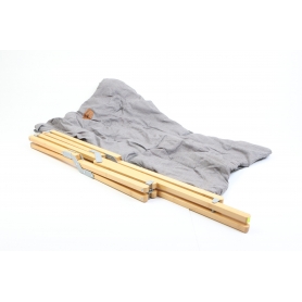 Holiday Travel Lounge Faltsessel Campingsessel Gartenstuhl Klappsessel Terrasse Bambus-Gestell grau (279006)