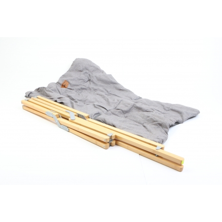 Holiday Travel Lounge Faltsessel Campingsessel Gartenstuhl Klappsessel Terrasse Bambus-Gestell grau (279006)