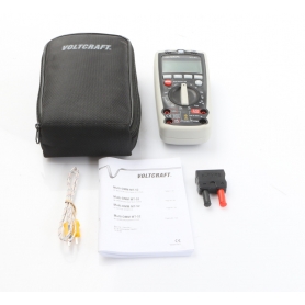 VOLTCRAFT MT-52 Hand-Digital-Multimeter Messgerät Temperatur Spannung Strom CAT III 600V grau (280580)