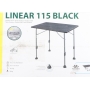 Brunner Linear Black Campingtisch, 115x70xH63/83cm (280865)