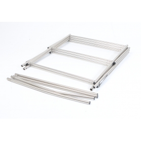 MAXIMEX Teleskop Edelstahl Wäsche Trockner Klappbar Kleider Ständer ausziehbar (281166)