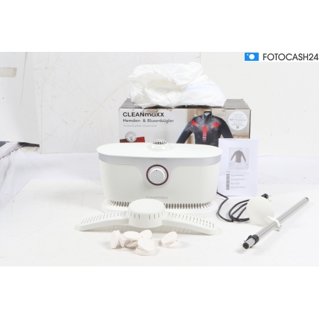CleanMaxx 00384 Dampfglätter Hemden-Bügler Blusen Heißluftfunktion 1800W weiß (280793)
