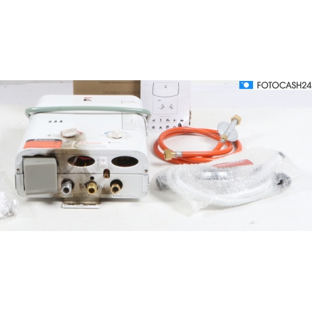 Eccotemp Outdoor Propangas Durchlauferhitzer inkl. Handbrause, 5L, 50mbar (281462)