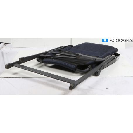 Brunner Rebel Pro Campingstuhl Klappstuhl Gartenstuhl Lordosenstütze Rückenlehne verstellbar Gr. M schwarz (281499)