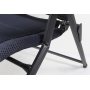 Brunner Rebel Pro Campingstuhl Klappstuhl Gartenstuhl Lordosenstütze Rückenlehne verstellbar Gr. M schwarz (281499)