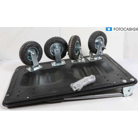 Meister Werkzeuge 8985700 Plattformwagen Transportwagen Sackkarre 300kg Stahl klappbar (280982)