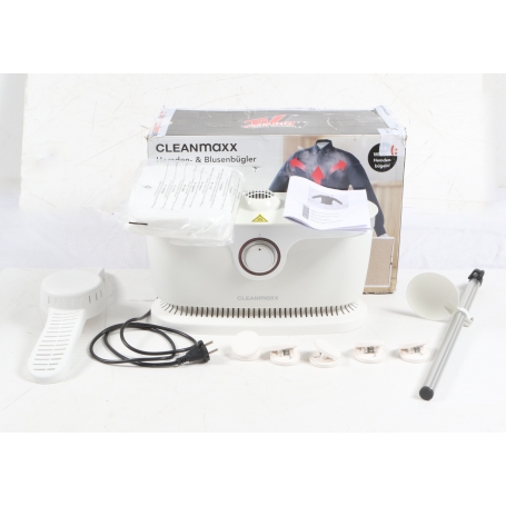 CleanMaxx 00384 Dampfglätter Hemden-Bügler Blusen Heißluftfunktion 1800W weiß (280994)