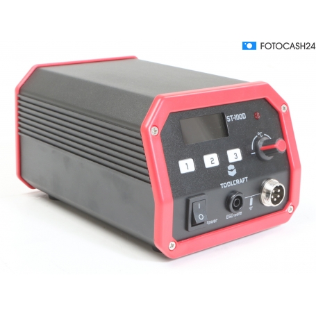 Toolcraft 100W ST-100D digitale Lötstation Lötspitze Lötkolben 100 Watt LCD-Display schwarz (281630)