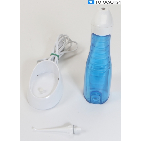 ProfiCare PC-MD 3026 A Akku-Munddusche Zahnreinigung Mundhygiene 150ml 3 Stufen Reisenetzteil weiß blau (281728)