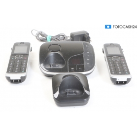 Panasonic KX-TGJ322GB schnurloses DECT-Telefon Anrufbeantworter Freisprechen Babyphone schwarz (281801)