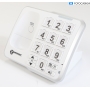 Geemarc Mobility Pack schnurloses Telefon analog Anrufbeantworter Freisprechen weiß (281802)