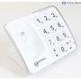 Geemarc Mobility Pack schnurloses Telefon analog Anrufbeantworter Freisprechen weiß (281802)