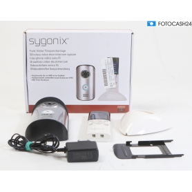 Sygonix SY-3396994 Funk Video-Türsprechanlage Türklingel Hausstation 2,4" LCD-Display 2,4GHz silber (281782)