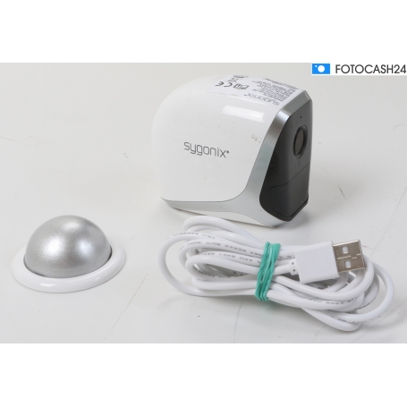 Sygonix SY-4452324 Kompaktkamera Überwachungskamera 1920x1080 Pixel 2,8mm Objektiv WLAN IP FHD weiß (281773)
