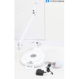 Toolcraft TO-8194404 LED Lupenleuchte Arbeitsleuchte Werkstattleuchte Vergrößerungsfaktor 1,75x 4,75x weiß (282583)