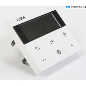 Gira 539403 System 3000 Raumtemperaturregler BT, System 55, reinweiß glänzend (282338)