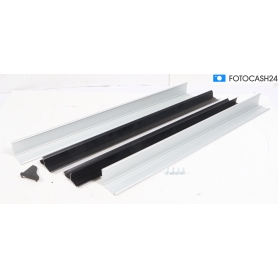 Carbest Solar-Panel Montagespoiler Set, 1 Paar, 4 Ecken, 2-teilig, 840mm, schwarz (282463)