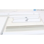 Speaka Professional SP-WB-309 Whiteboard Wandtafel Schreibtafel 600x900mm weiß (281031)