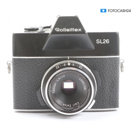 Rollei Rolleiflex SL26 Schwarz / Tessar 2,8/40 Carl Zeiss (282036)