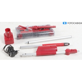 CleanMaxx Swivel Sweeper 8531 G2 Akku-Besen Bodenkehrer Bodenreiniger 15W rot (283188)