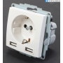 Berker Steckdose SCHUKO/USB 48038989 S.1, polarweiß gl. S.1 Steckdose 4011334510611 (283404)