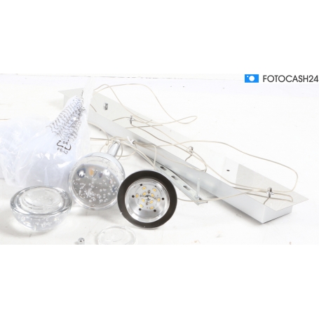 Brilliant G93424/15 Frizzante LED-Pendelleuchte Pendellicht Deckenlampe Deckenbeleuchtung 20W chrom (283473)