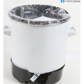 Weck WAT14 Einkochautomat Heißgetränkeautomat mit Entsafter creme weiß schwarz (283614)