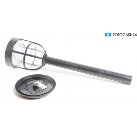 Philips Radii Solar-Außenstandleuchte Solarlicht Gartenlicht mit Bewegungsmelder LED 1,3W warmweiß schwarz (283617)