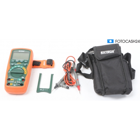 Extech 1041680 EX503 Hand-Digital-Multimeter Kapazitätsmessung wasserdicht IP67 9V Block 600V rot (281644)