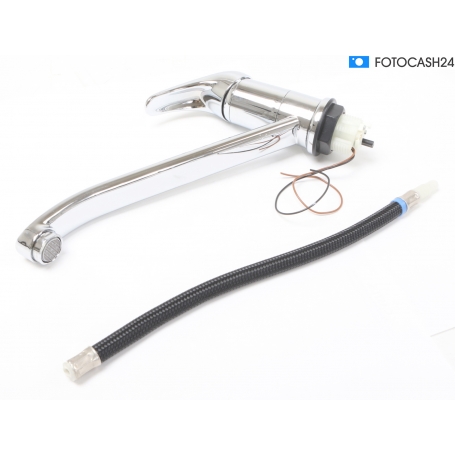 Comet Roma Wasserhahn, Ø33mm, Nylonflexschlauch, Mikroschalter, 22cm Auslauf (281817)