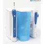 Braun Oral-B Pro 2000 + OxyJet elektrische Zahnbürste Munddusche weiß dunkelblau (283150)